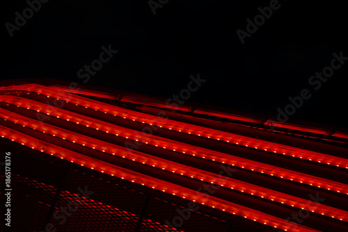 8K red abstract lights. Generic graphic design resource. Diagonal red lights.
