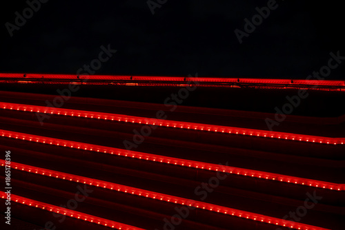 8K red abstract lights. Generic graphic design resource. Diagonal red lights.