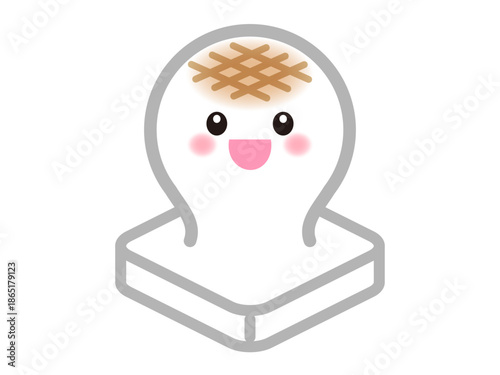 かわいいお餅のイラスト素材2