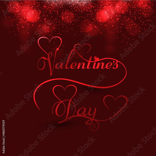 Stylized red calligraphy for 