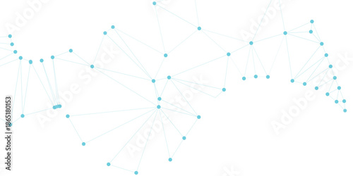 Abstract Network Diagram with Interconnected Nodes