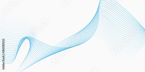 purple cyan blue tech wavy lines gradient background vector illustration