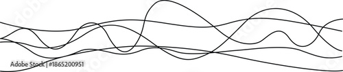 Intertwined wavy lines Vector