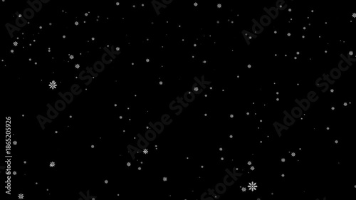 falling snow loop with alpha channel