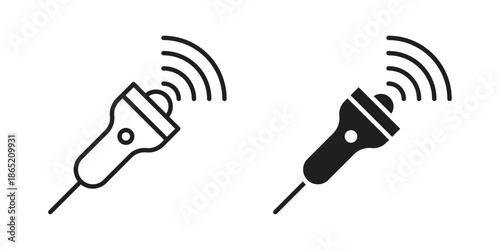 Ultrasound icon in filled, thin line, stroke style for website and apps