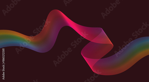 Wavy Blend Lines Abstract Background Pink Colorful Gradient Curved  Illustration Design Vector
