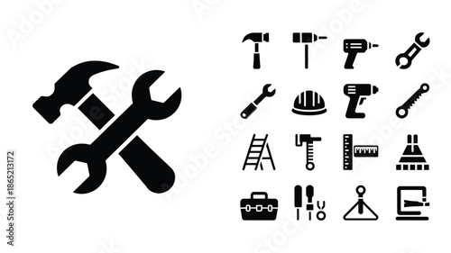 Construction Tools Icon Set