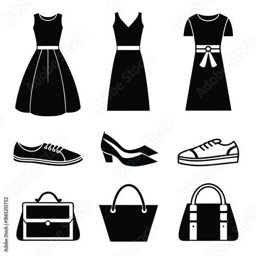 Women's Fashion Icons Set