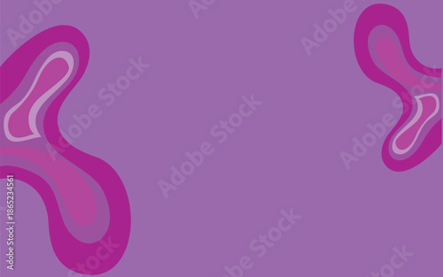Purple Abstract Background with Layered Organic Blob Shapes