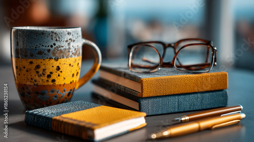 Promotional merchandise small business samples, custom branded products workflow, professional creative workspace, independent marketing entrepreneur