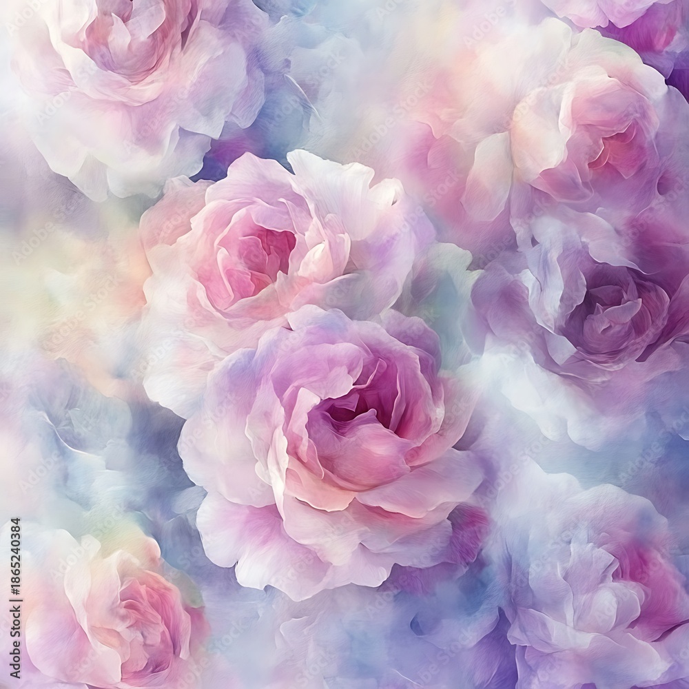 Fototapeta premium Soft pastel peonies