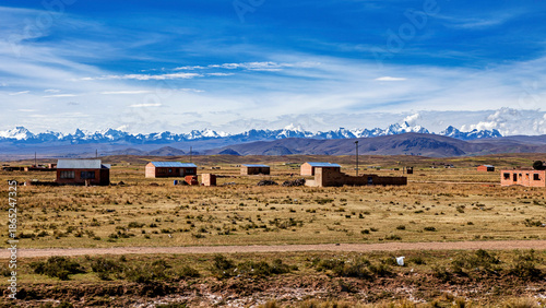 Cuadro en lienzo The Landscape of the Altiplano in Bolivia