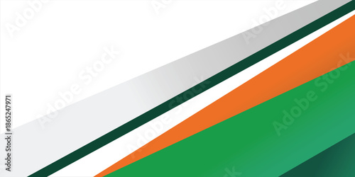 Stylish geometric wide banner design . - Vector.