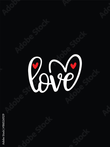Artistic Love Symbol with Minimalist Red Heart Shape for Romantic Design