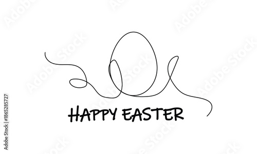 Ester egg outline icon in black on white background. Happy easter day icon. Eggshell and egg icon set. Vector Formats. Egg.