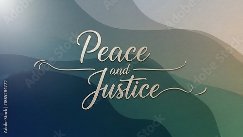 Peace and justice abstract background