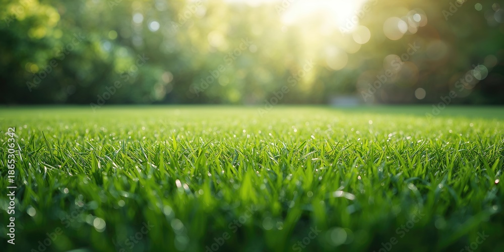 Obraz premium Lush grassy area used as a backdrop for editorial headers and graphics