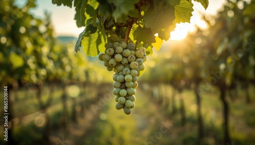 Nosiola grapes, a white wine variety cultivated in the Valle dei Laghi, viticultural practices in the Trentino region