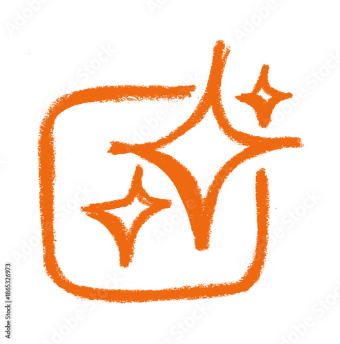 Artificial Intelligence Icon Crayon Chalk Drawing Doodle Vector