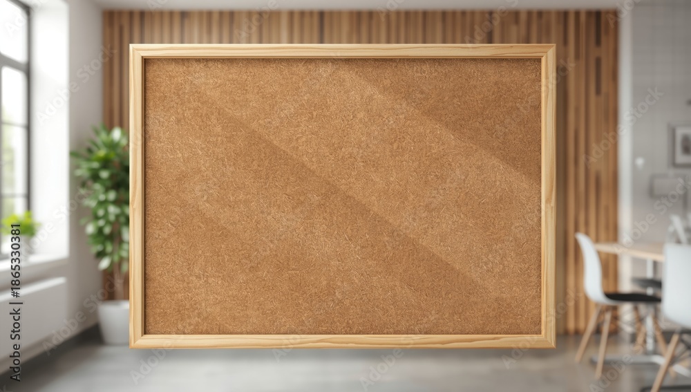 Fototapeta premium Cork board surface with pinholes serving as a background for display and arrangement of notes or images