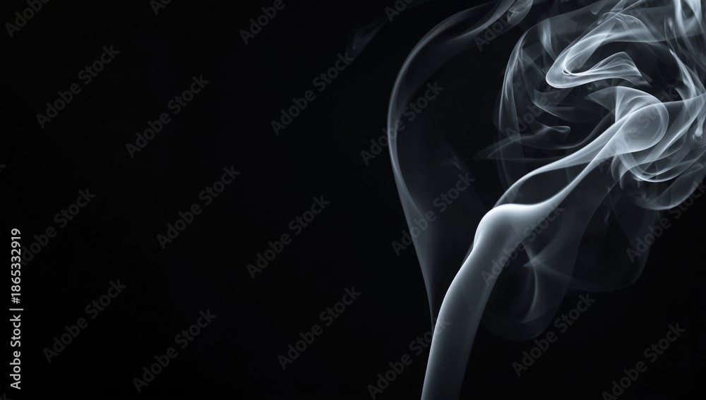 Obraz premium White smoke billowing from a burning or process source, suitable for editorial header backgrounds