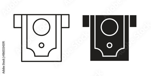 atm cash icons symbol. Simple, flat design for web or mobile app