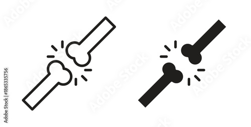 Bones icons symbol. Simple, flat design for web or mobile app