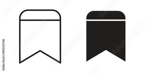 Bookmark icons symbol. Simple, flat design for web or mobile app