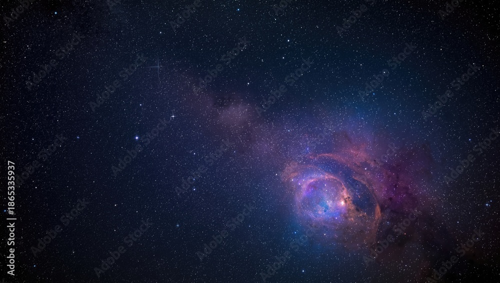 Fototapeta premium Deep space view featuring planets stars and nebulas, highlighting astronomical observation