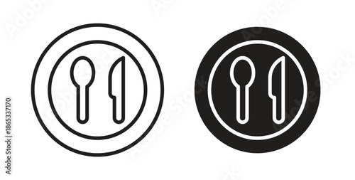 Canteen icons symbol. Simple, flat design for web or mobile app