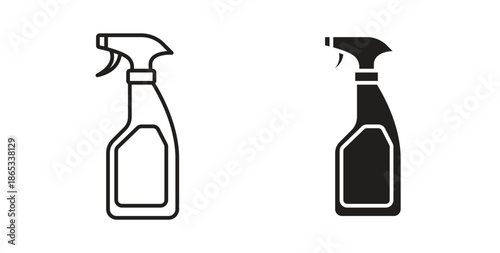 Cleaning spray icons symbol. Simple, flat design for web or mobile app