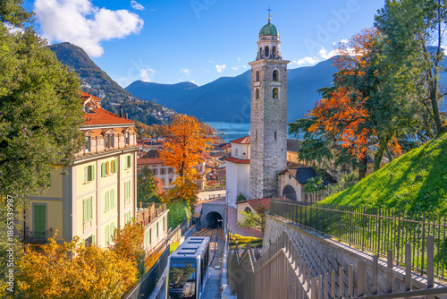 Schilderij op canvas Lugano, Switzerland 4035