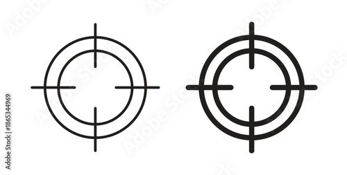 Focusing icons symbol. Simple, flat design for web or mobile app