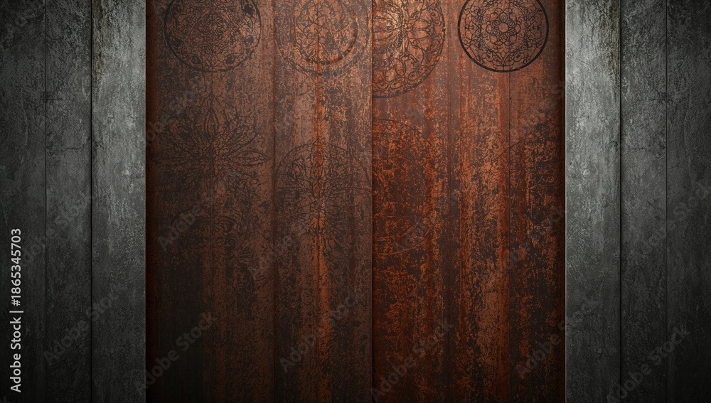 custom made wallpaper toronto digitalZinc-coated steel surface with corrosion patterns serving as a backdrop for design or signage, highlighting weathered industrial surfaces