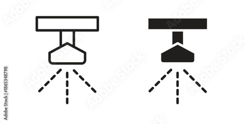 Irrigation icons symbol. Simple, flat design for web or mobile app
