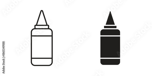 Ketchup icons symbol. Simple, flat design for web or mobile app