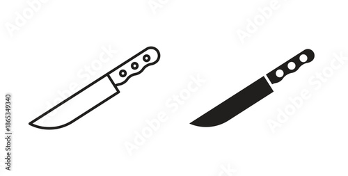knife icons symbol. Simple, flat design for web or mobile app