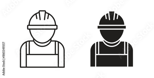 Labour icons symbol. Simple, flat design for web or mobile app