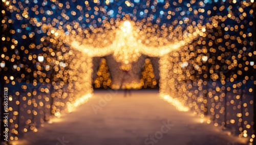 Out-of-focus holiday lights...