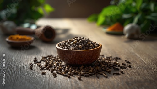 Asian dried spices includin...