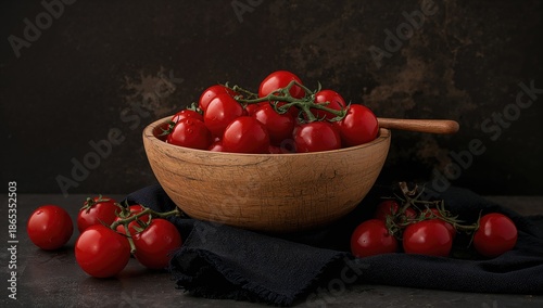 Black cloth backdrop featur...