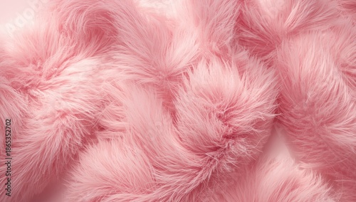 Detailed view of pink fur with fluffy surface and gentle wave structure, suitable for layout backgrounds © vxnaghiyev