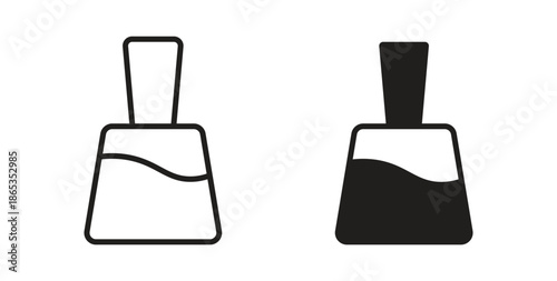 Nail polish icons symbol. Simple, flat design for web or mobile app
