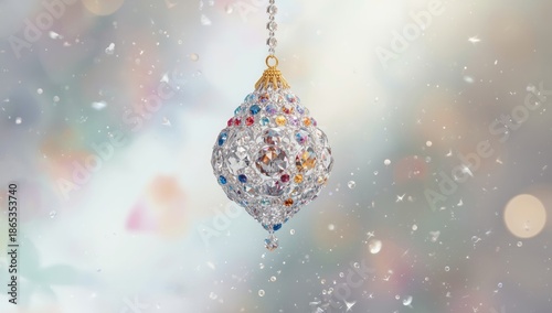 Beaded hangers with sparkli...