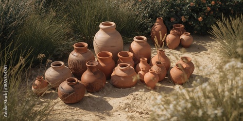 Traditional earthenware arr...