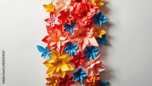 White background with paper...
