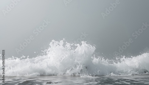 Sea foam from crashing surf...