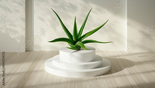 Aloe vera arranged in a top...