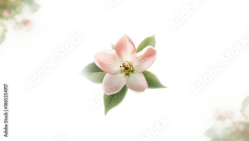 Apple flower with full dept...