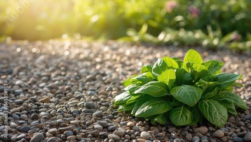 Spinach plants thriving on ...